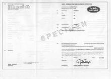 Certificaat van Overeenstemming Land Rover - Cvo Land Rover - Coc Land Rover